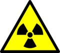 The black-yellow symbol for radioactivity