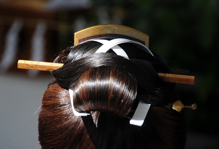 Detail of Japanese hairstyle