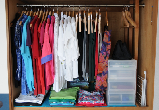 My colour sorted closet