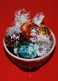 selection of lindor chocolate
