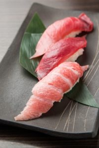 3 types of maguro sushi