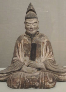 Wooden Statue of Sugawara-no-Michizane.